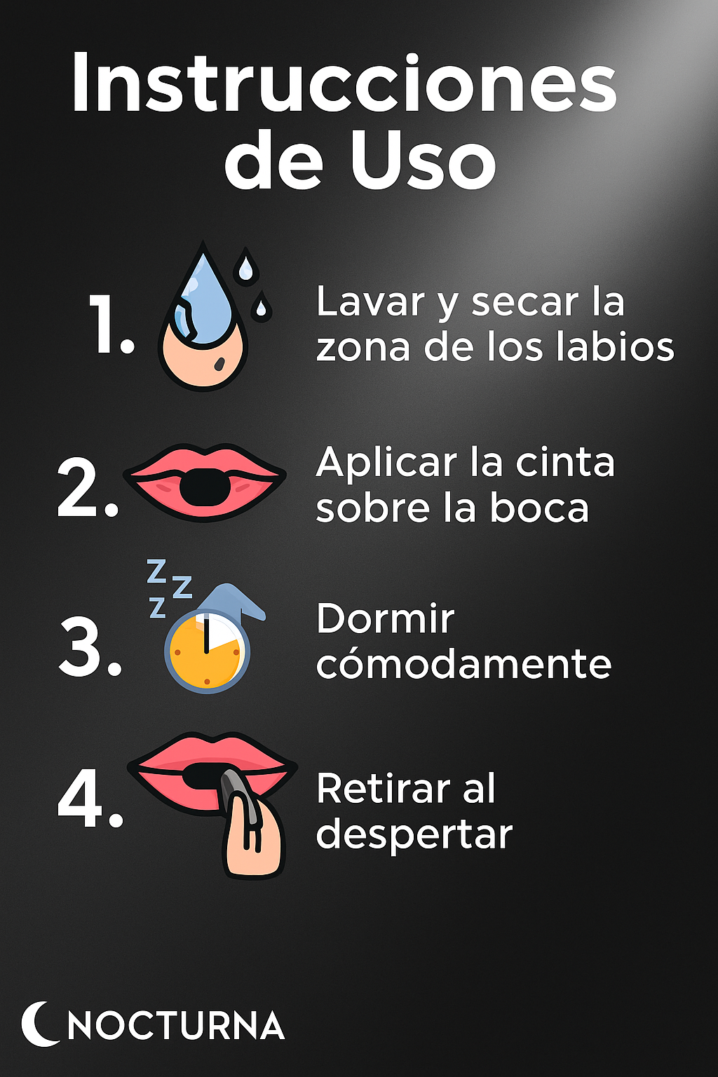 Cinta Bucal Antirronquidos