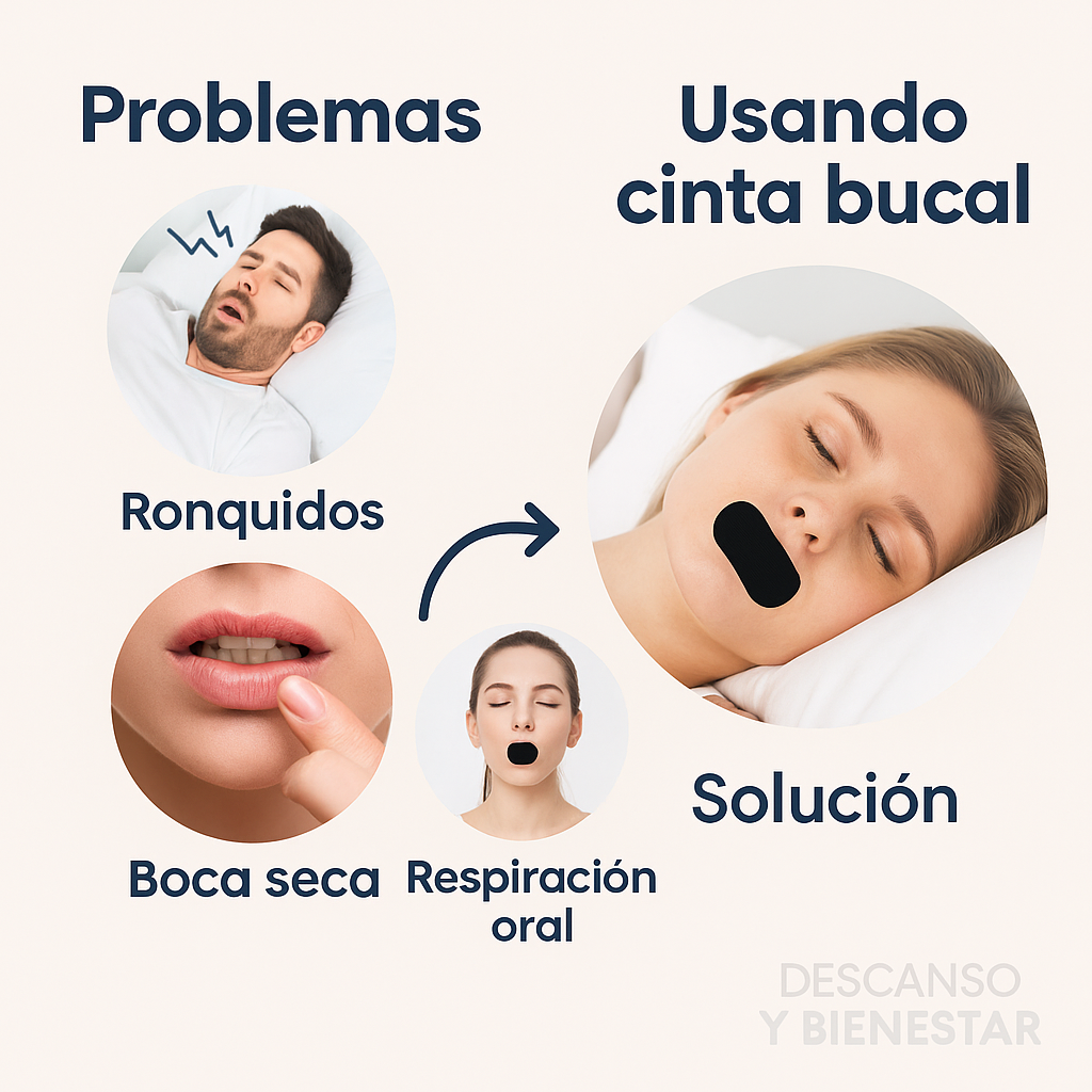 Cinta Bucal Antirronquidos